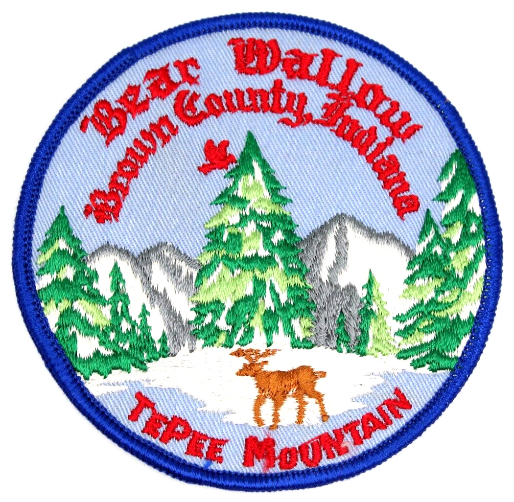 Vintage Bear Wallow Brown County Indiana Tepee Mountain Patch