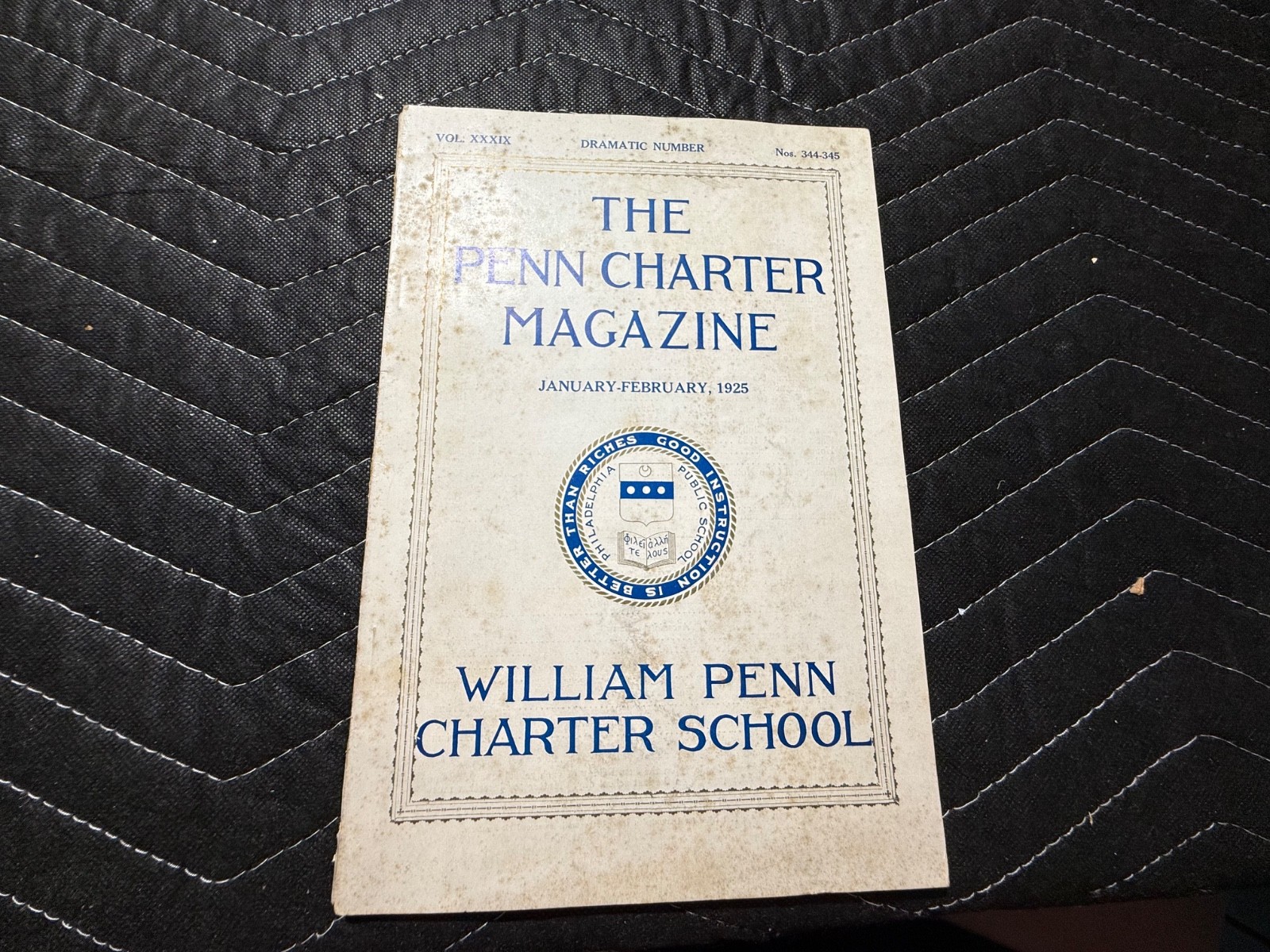 Vintage Penn Charter Magazine 1925