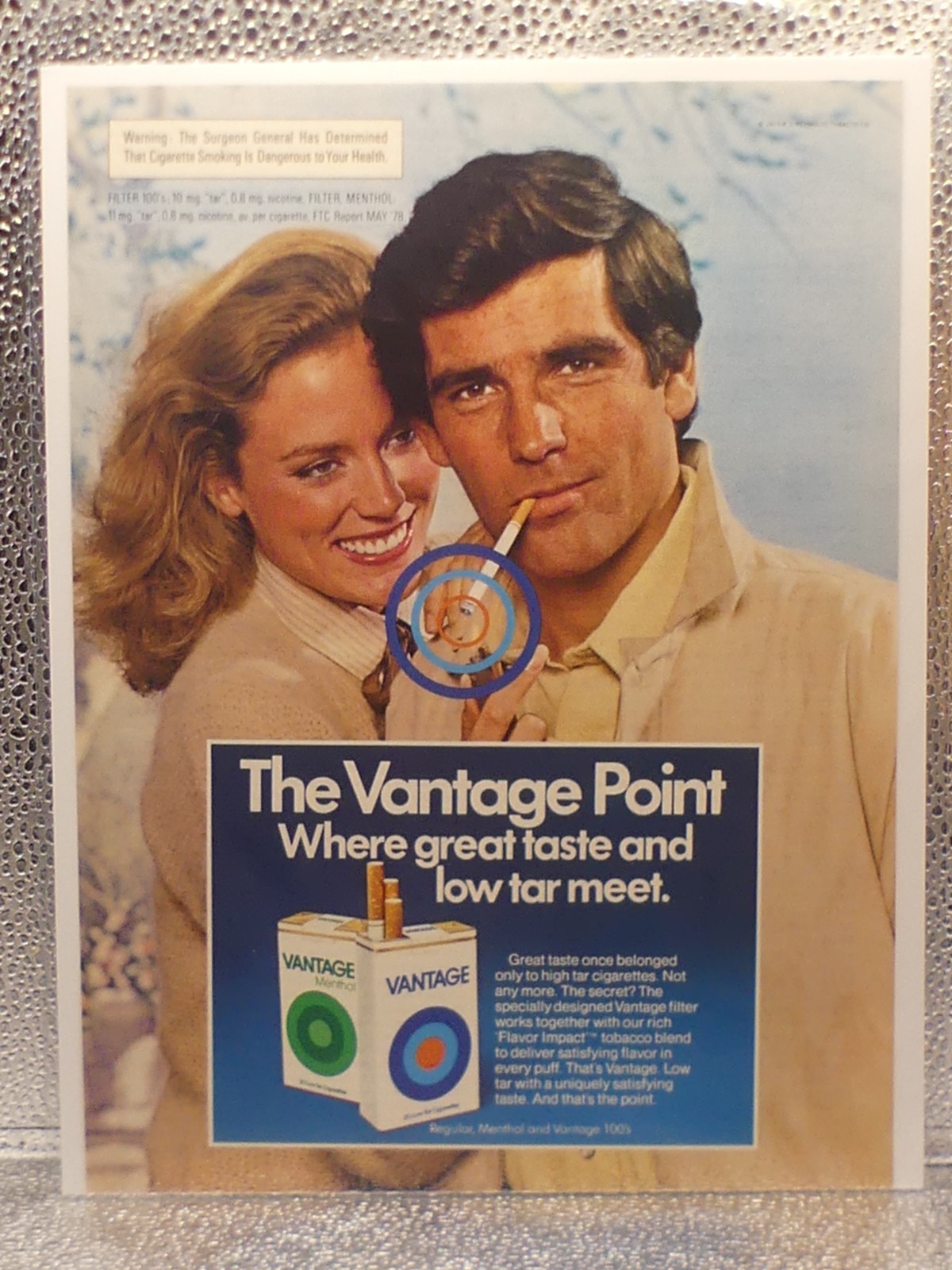 Vintage Vantage Menthol Cigarettes Tobacco 1979 Print Advertising Full Page Ad Vintage Vantage Menthol Cigarettes Tobacco 1979 Print Advertising Full Page Ad