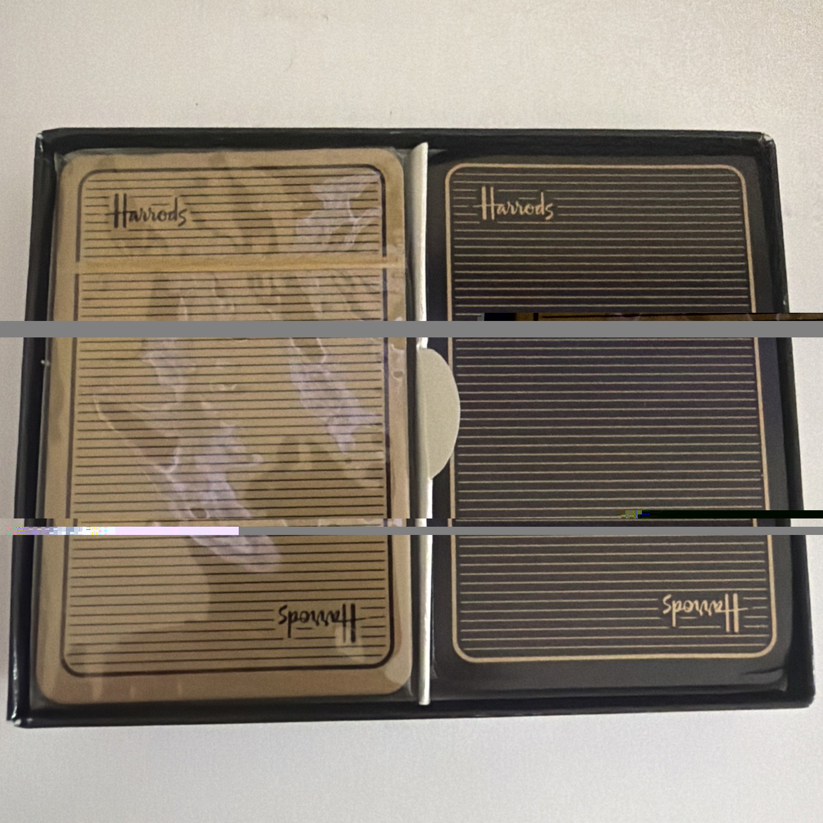 Vtg Harrods 2 Deck Playing Cards Pre-owned Original Box