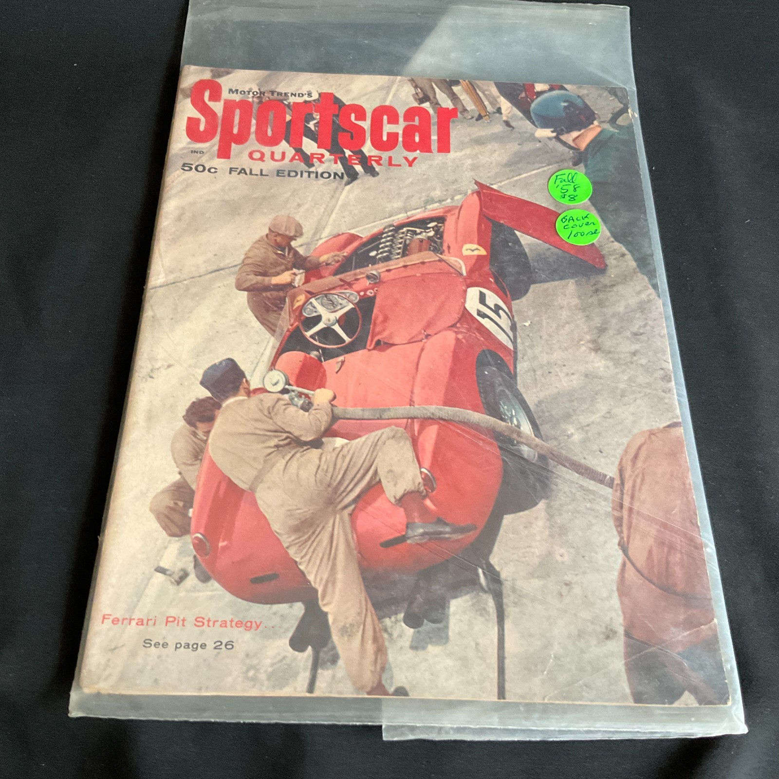 Vintage 1958 Motor Trend\'s Sportscar Quarterly - Fall Edition Vintage 1958 Motor Trend\'s Sportscar Quarterly - Fall Edition