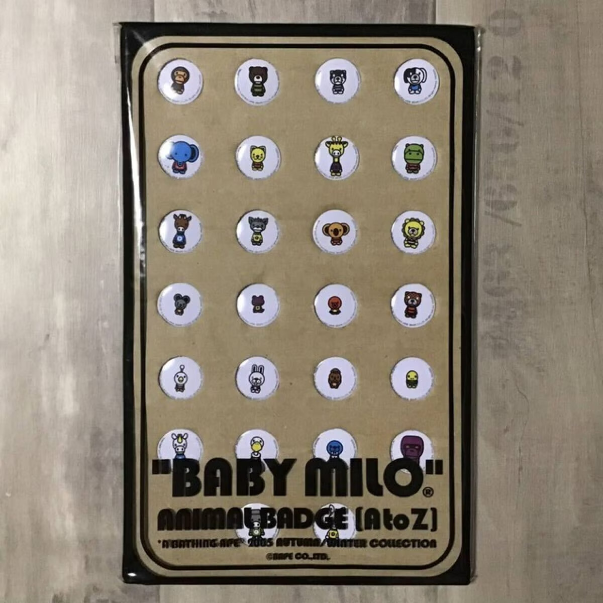 2005 BAPE Milo Animal Tin Badge a bathing ape NIGO