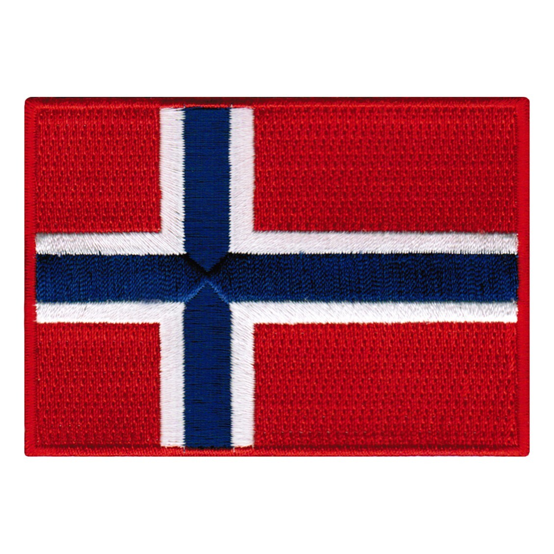 NORWAY FLAG PATCH embroidered iron-on NORWEGIAN EMBLEM applique Kongeriket Norge