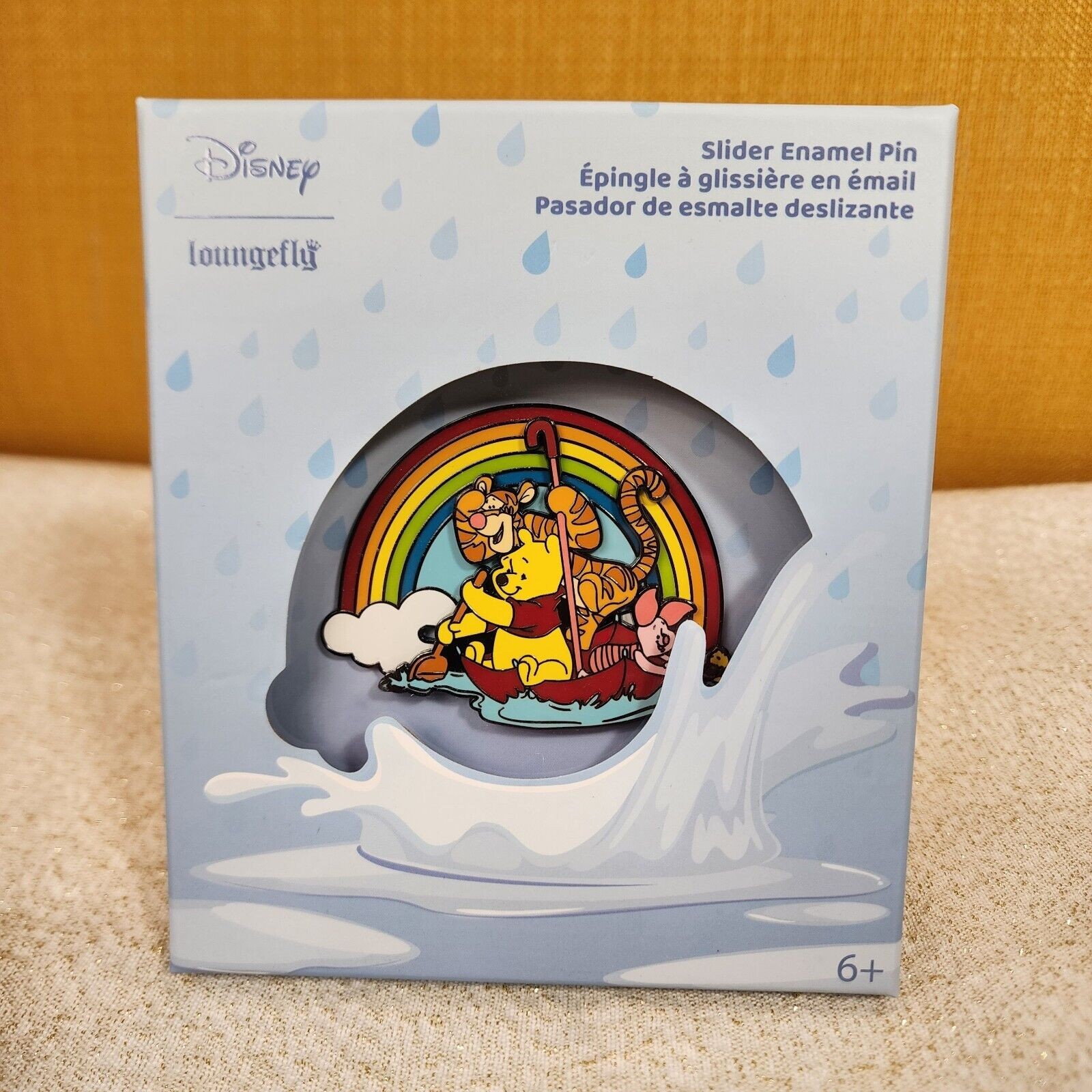 Loungefly Disney Winnie the Pooh Rainy Day Umbrella Slider Rainbow LE 3 Loungefly Disney Winnie the Pooh Rainy Day Umbrella Slider Rainbow LE 3