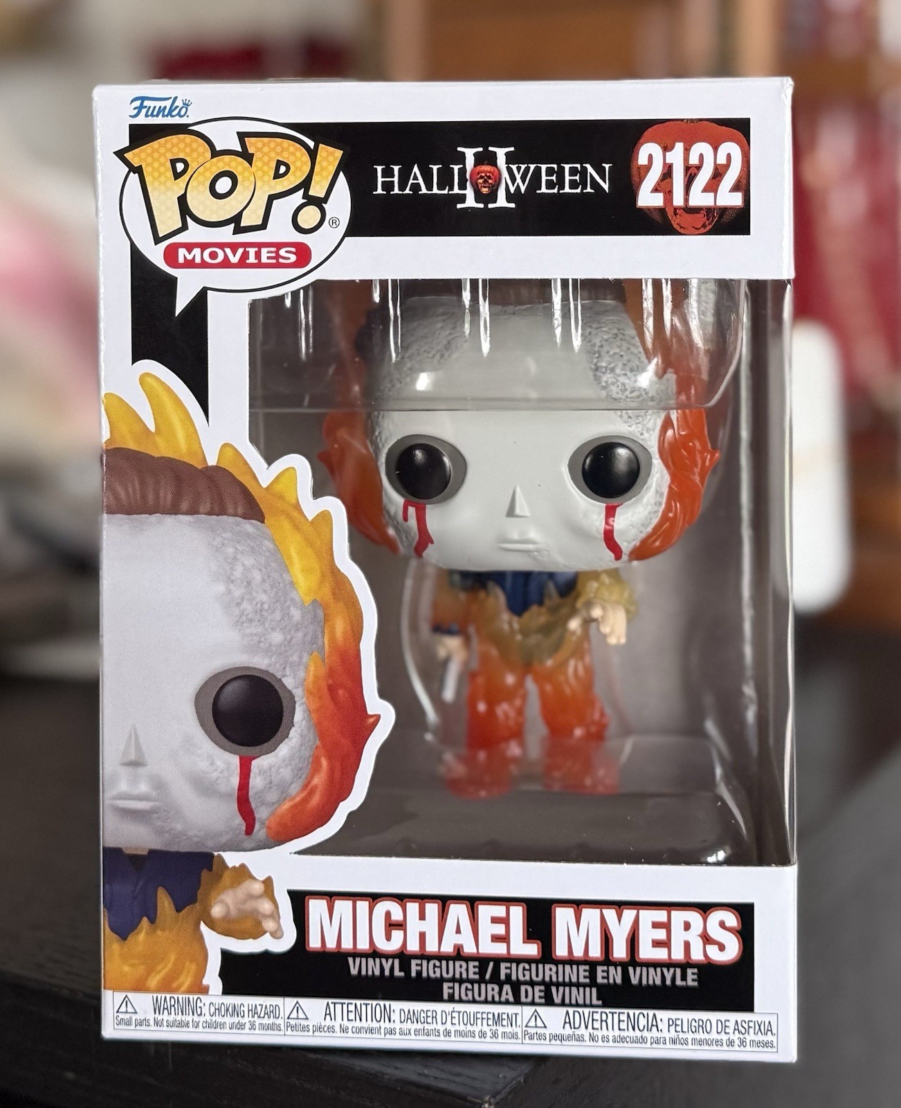 Funko Pop Movie: MICHAEL MYERS on Fire #2122 Halloween II w/ Protector IN HAND Funko Pop Movie: MICHAEL MYERS on Fire #2122 Halloween II w/ Protector IN HAND