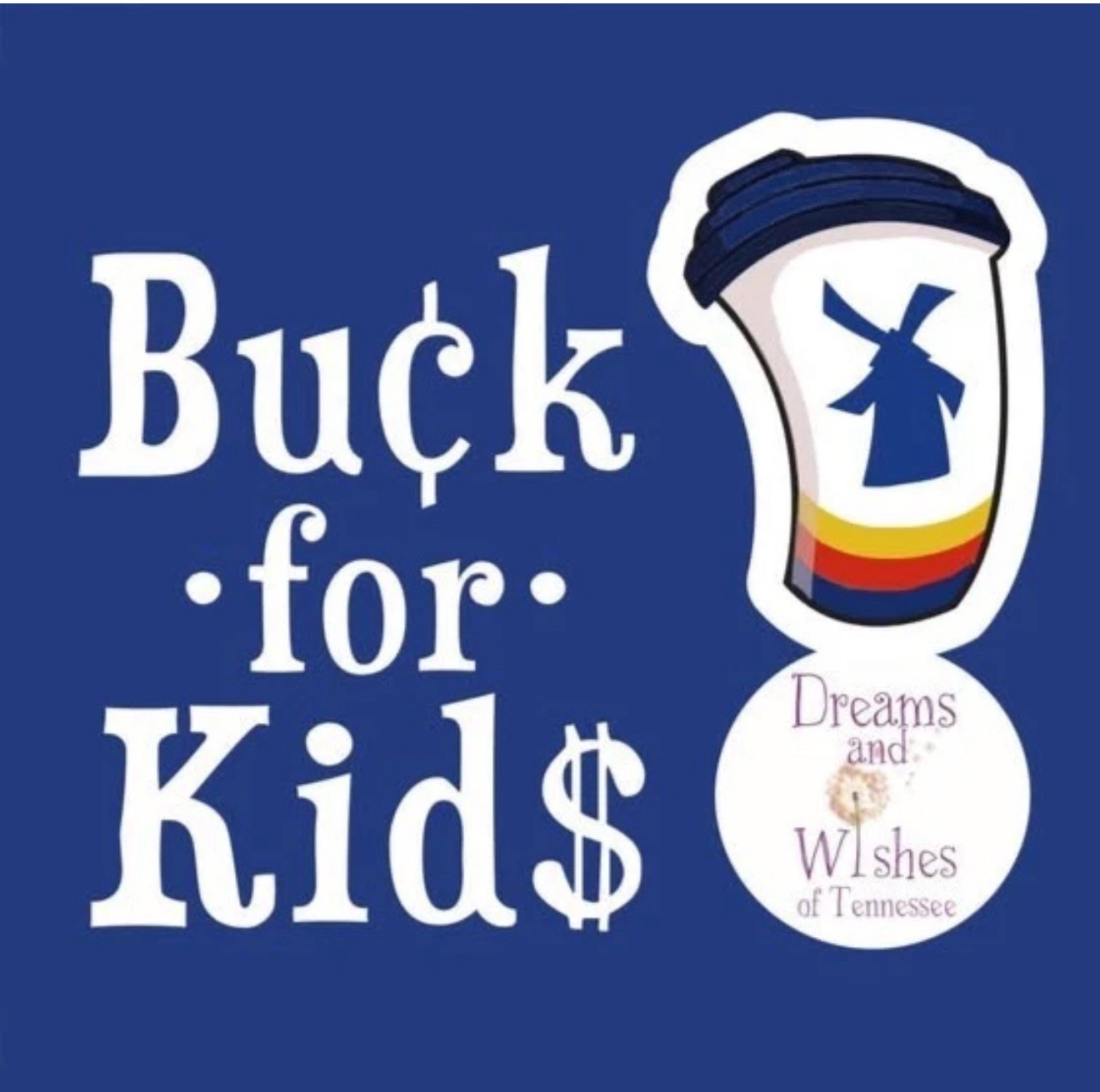Dutch Bros 2024 Buck 4 kids Exclusive Charity Sticker Dutch Bros 2024 Buck 4 kids Exclusive Charity Sticker
