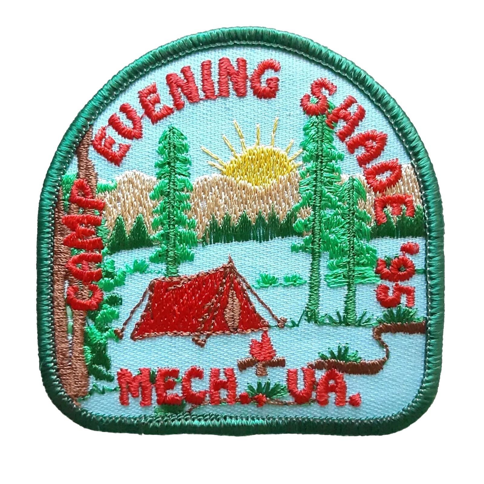 Vintage Girl Scout 1995 Camp Evening Shade Mechansville Va Badge Patch New