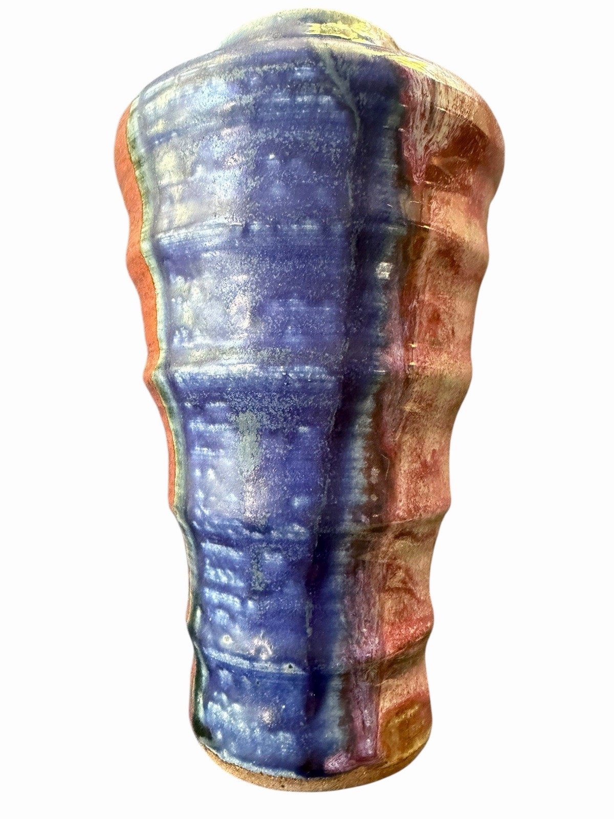 Rare Anton Lang Oberammergau Germany Studio Pottery Vase Signed Glaze