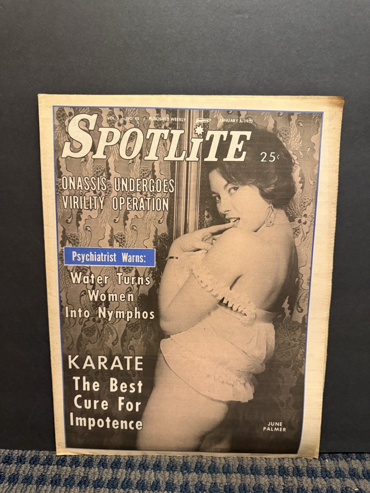 1970 January 5th National SpotLite Newspaper, June Palmer (VRN10A)