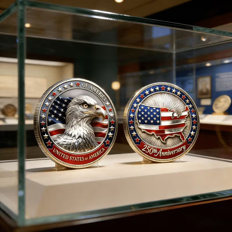 United States 250 Anniversary Challenge Coin Commemorative US 1-pc ce