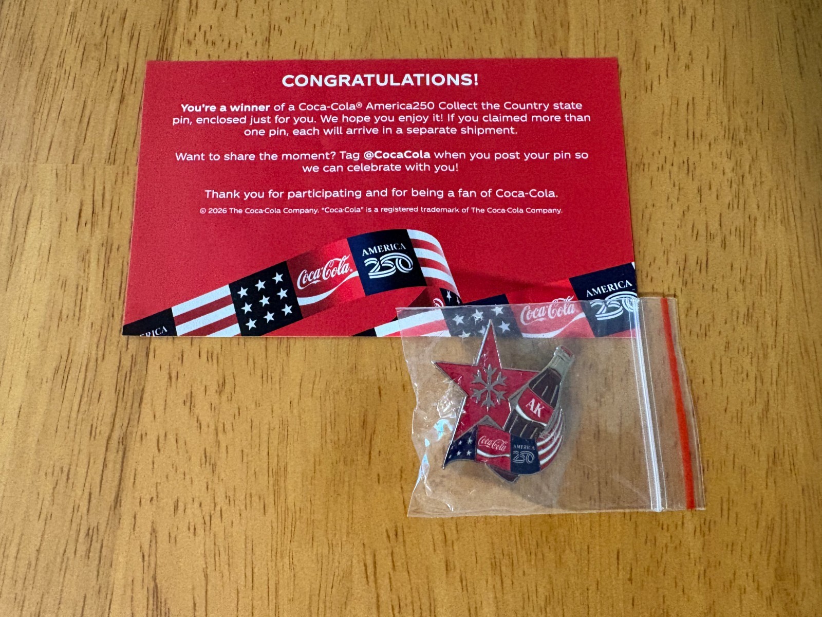 Coca Cola Bottle Pin America 250 Collectible Pin (Choose State)