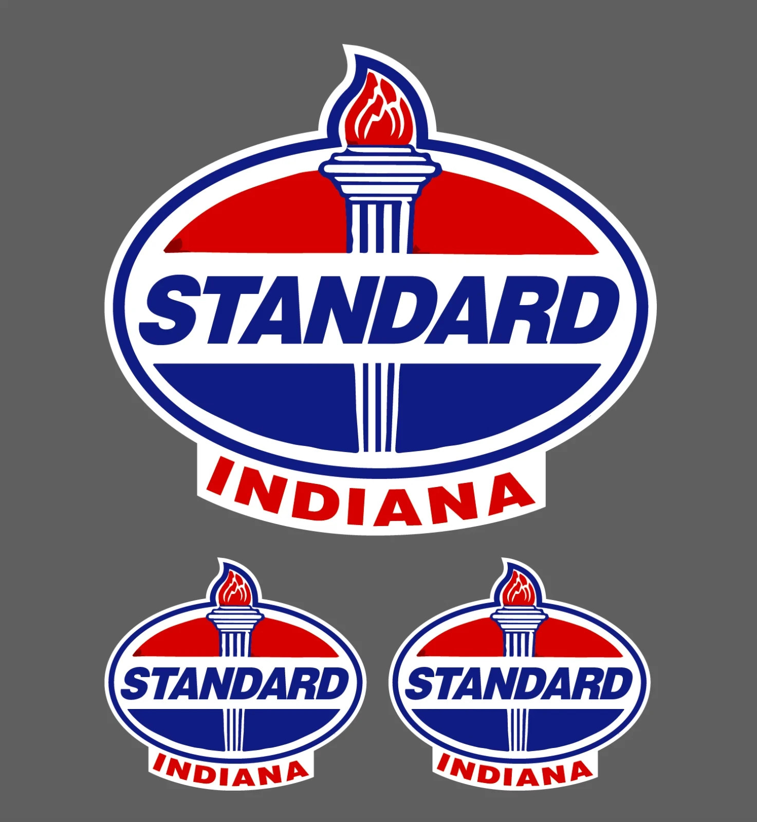 Standard Indiana Co Vintage Look L XL Distressed Vinyl Decal Sticker Made in USA