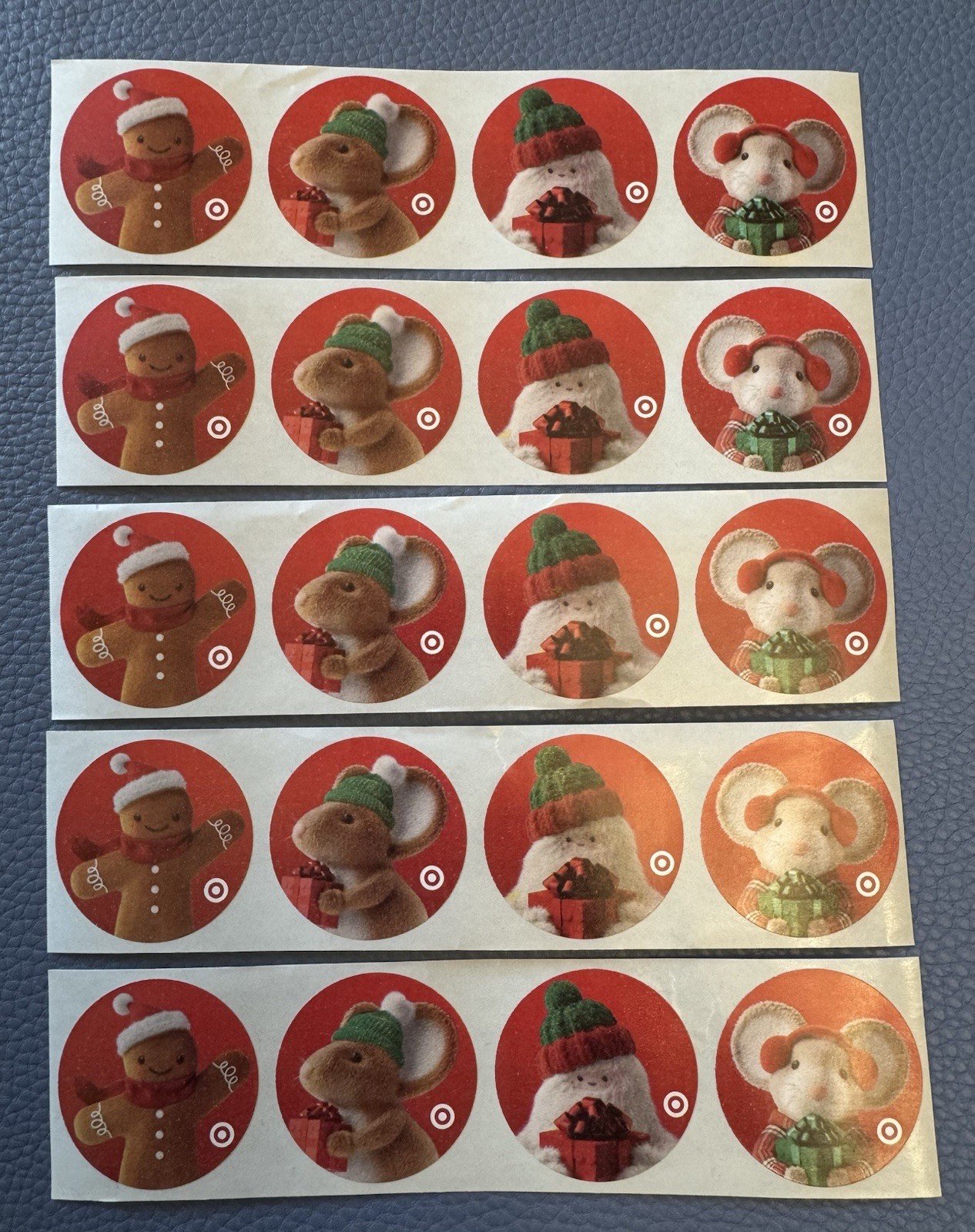 Lot 20 Target Bullseye Retail Store Fun Sticker Holiday Christmas Promo 🎯