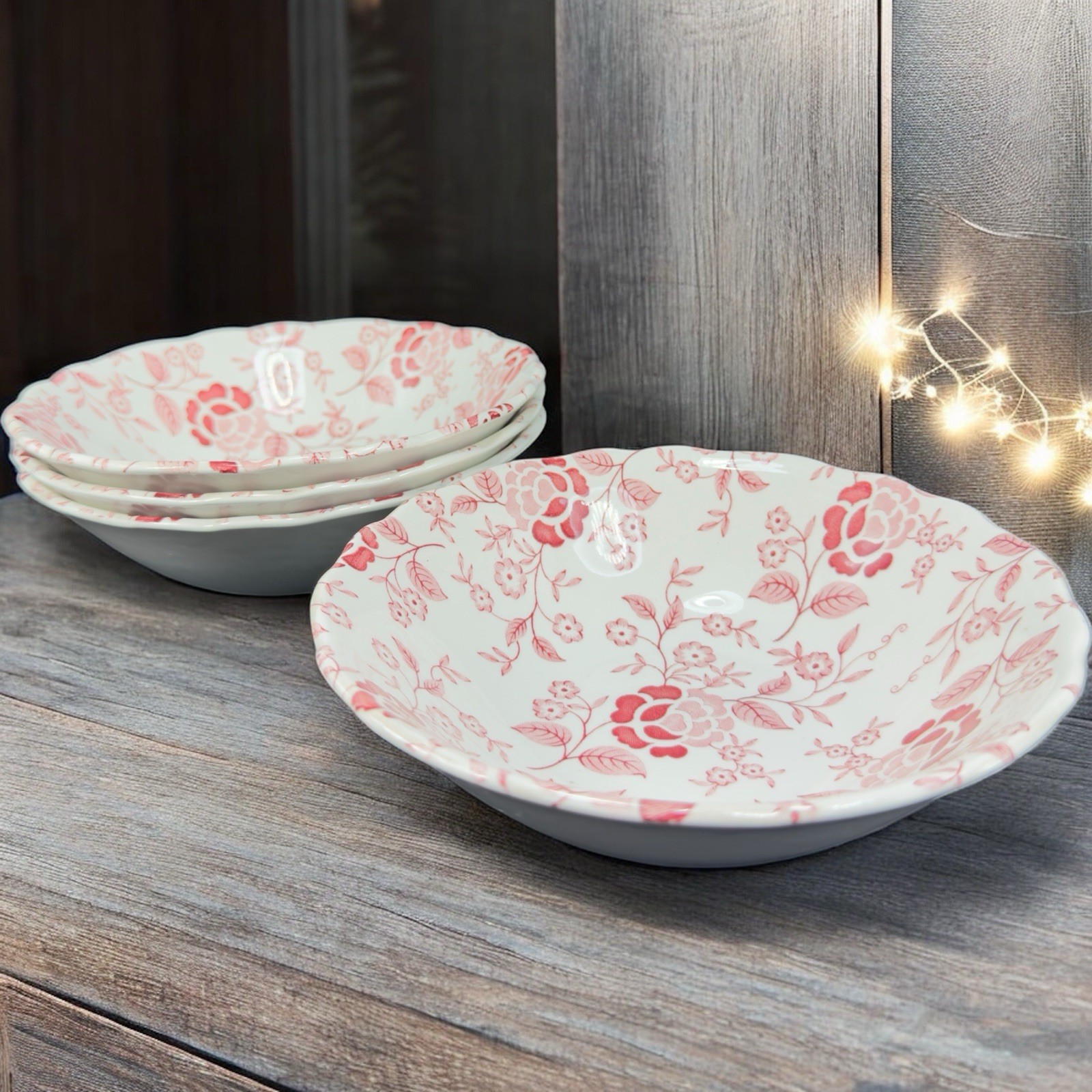 ROYAL STAFFORDSHIRE HEIRLOOM IRONSTONE BY J & G MEAKIN ENGLAND Bowl Dish Set 4 ROYAL STAFFORDSHIRE HEIRLOOM IRONSTONE BY J & G MEAKIN ENGLAND Bowl Dish Set 4
