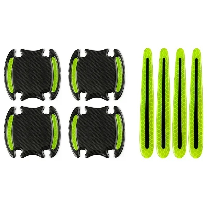 8 Pieces Car Door Handle Stickers Reflective Anti-Scratch Protection Universal, 8 Pieces Car Door Handle Stickers Reflective Anti-Scratch Protection Universal,