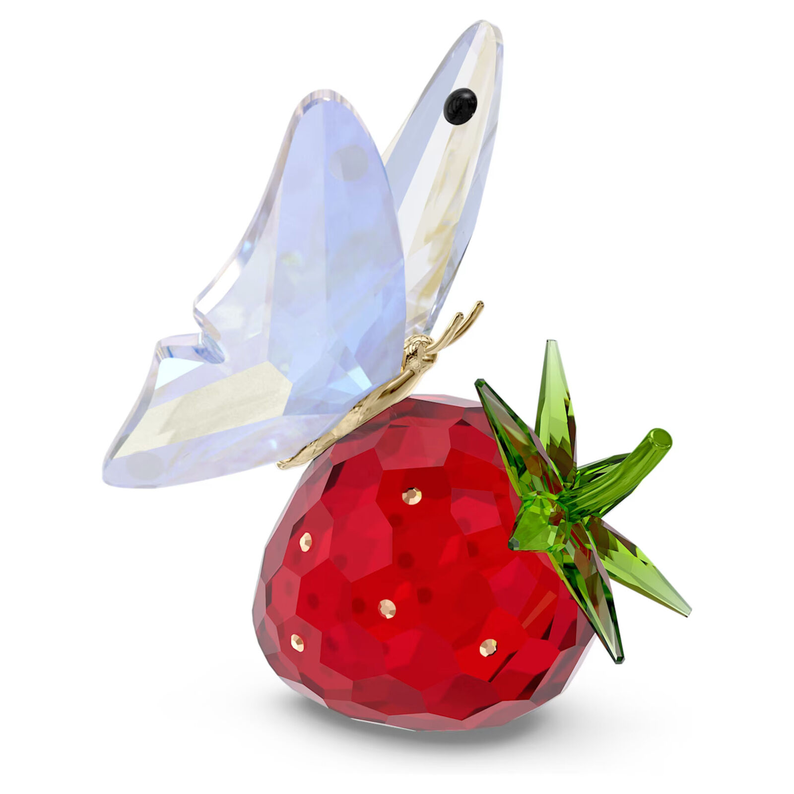 Swarovski Crystal Idyllia Butterfly and Strawberry Figurine Decoration 5666846