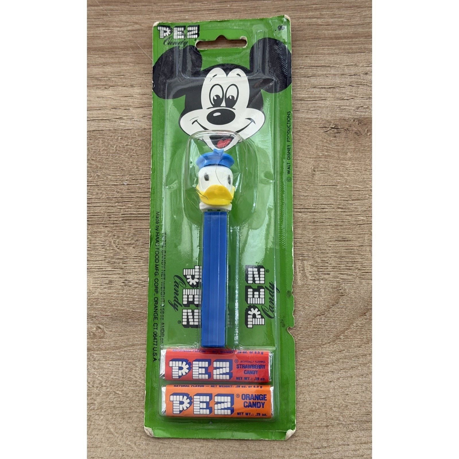 VTG NWIB Disney Donald Duck Pez Dispenser No Feet On Card VTG NWIB Disney Donald Duck Pez Dispenser No Feet On Card