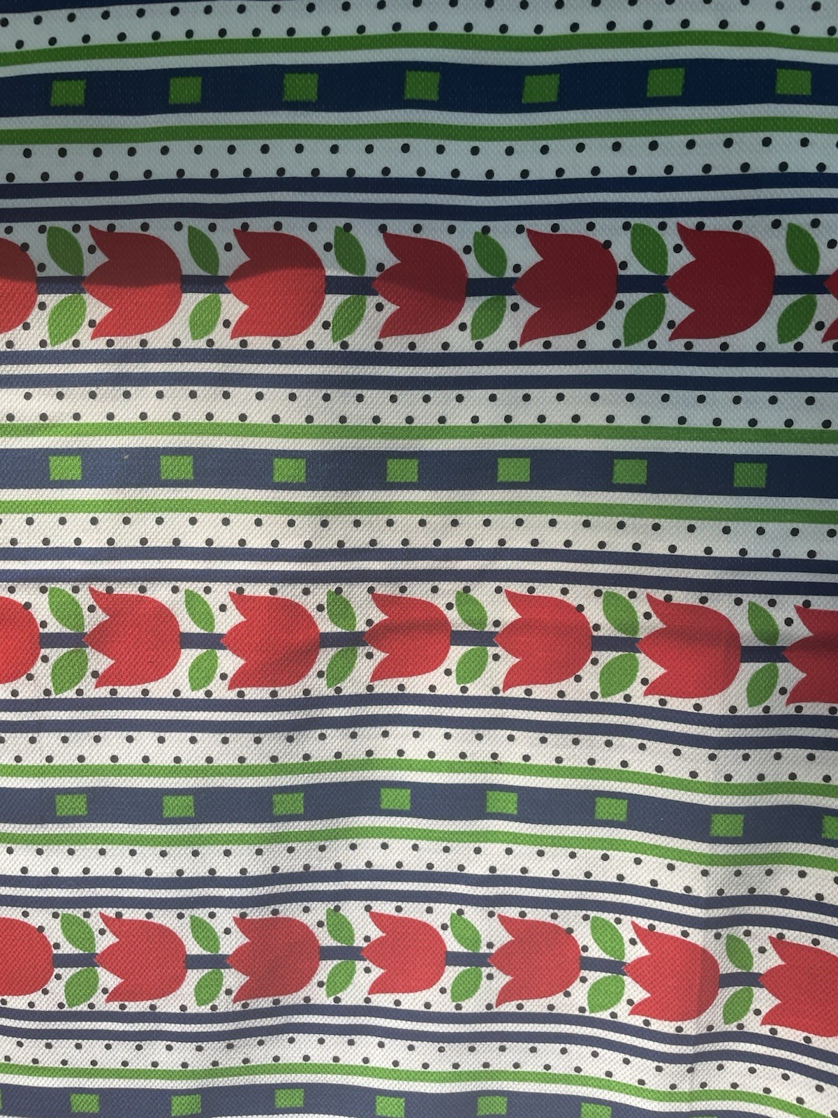 Vintage 1950s 60s MCM Tulip Primary Bright Barkcloth Tiger Fabrics NOS 120x88” Vintage 1950s 60s MCM Tulip Primary Bright Barkcloth Tiger Fabrics NOS 120x88”