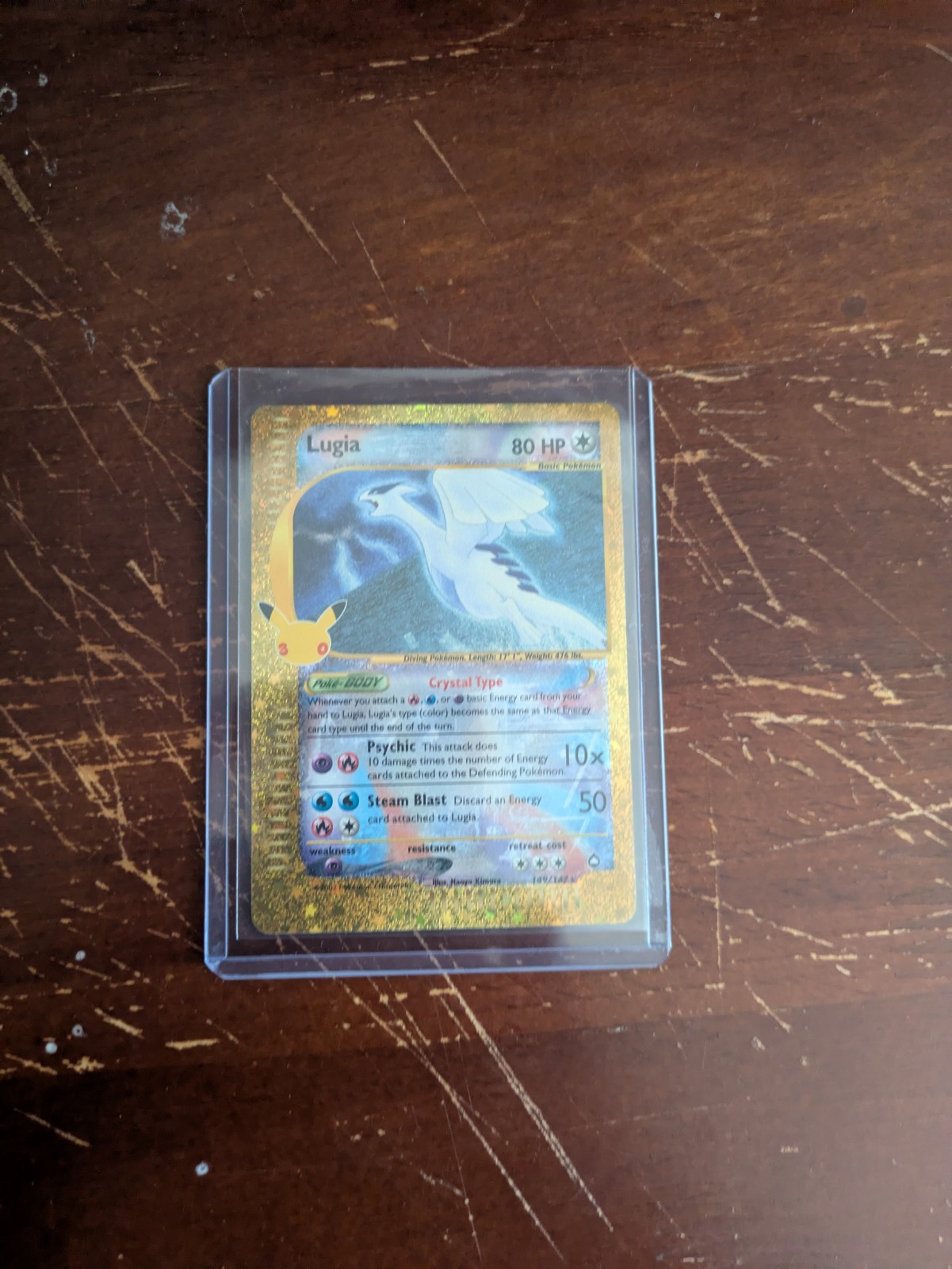 Pokemon 30th Anniversary Celebrations Gold Lugia