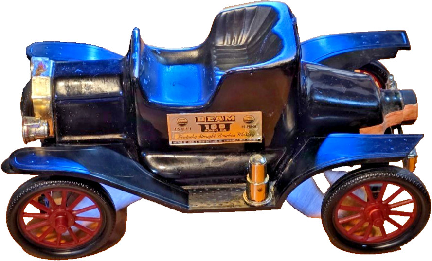 Vintage 1974 Jim Beam Antique Ford Model T Car Empty Whiskey Decanter Bottle Vintage 1974 Jim Beam Antique Ford Model T Car Empty Whiskey Decanter Bottle