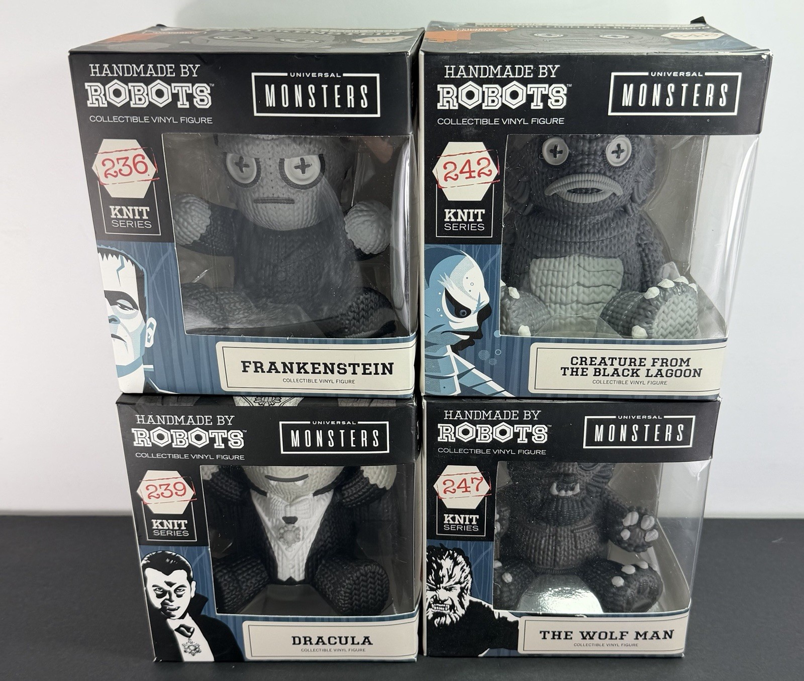Handmade by Robots Knit - Universal Monsters 4 Pack- #236, #239, #242, #247 Handmade by Robots Knit - Universal Monsters 4 Pack- #236, #239, #242, #247