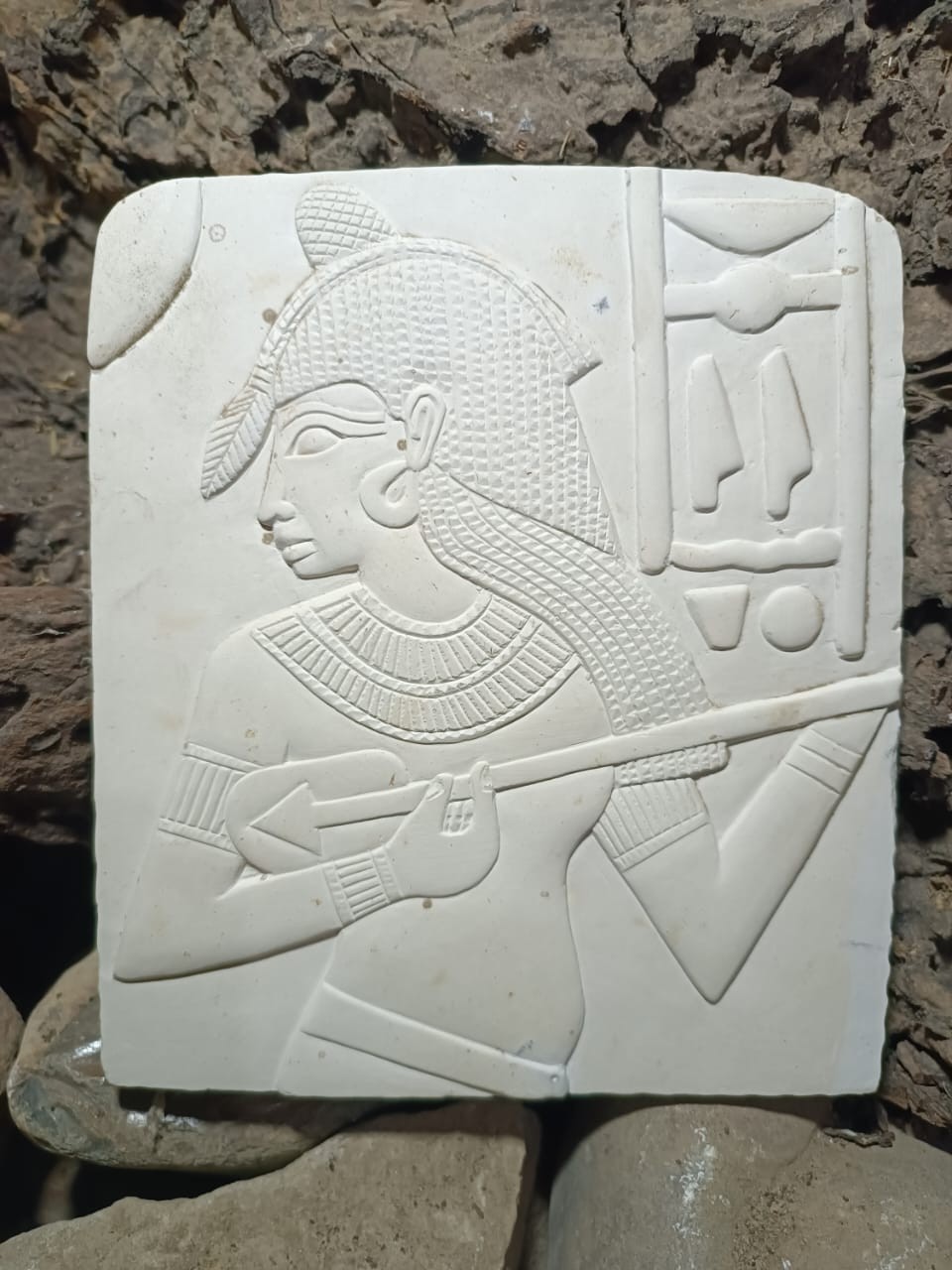 Rare Ancient Egyptian Antiquities Pharaonic Unique Warrior Painting Egyptian BC