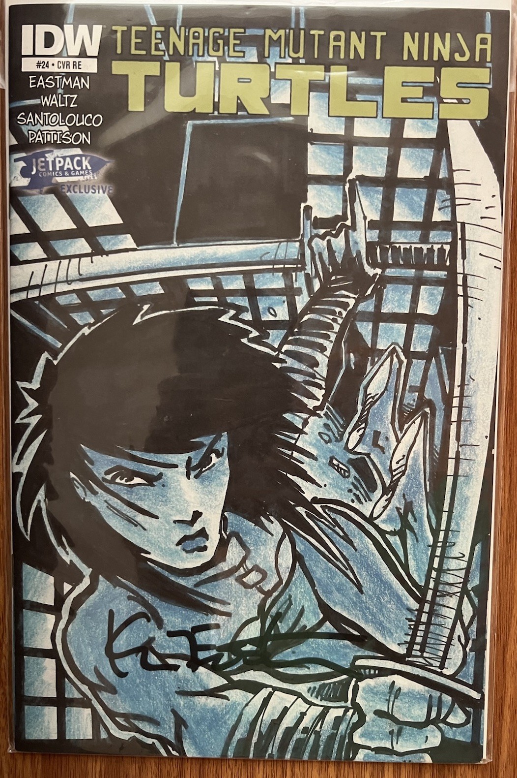 IDW Teenage Mutant Ninja Turtles #24 Signed by Kevin Eastman