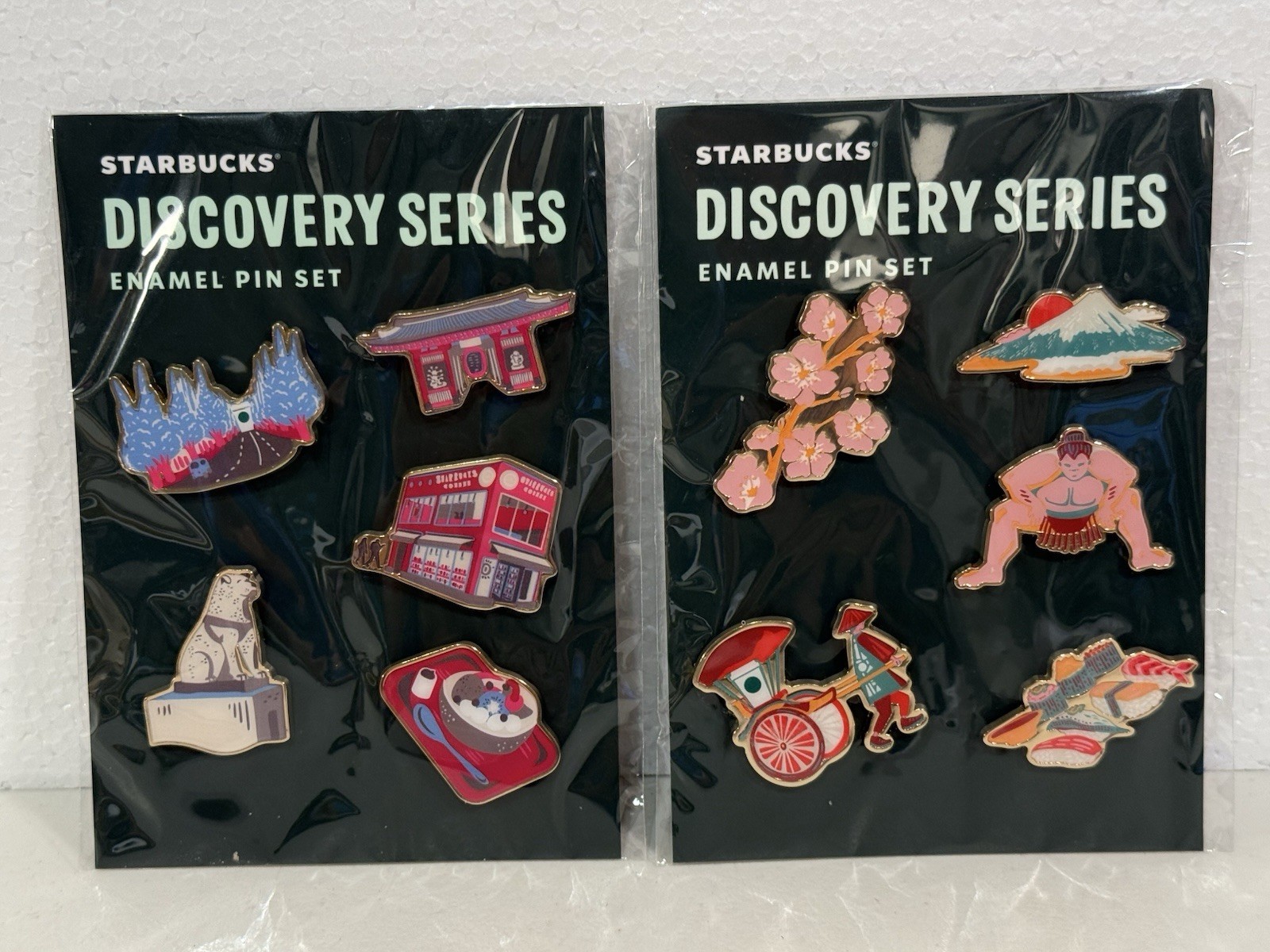 Starbucks Japan Discovery Series Set of 2 Japan & Tokyo 10 Enamel Pins