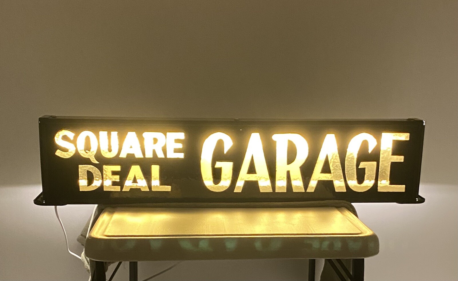 RARE Orig 1920’s-1930’s Gas Svc Station Tow Truck Light Bar, Fully Restored