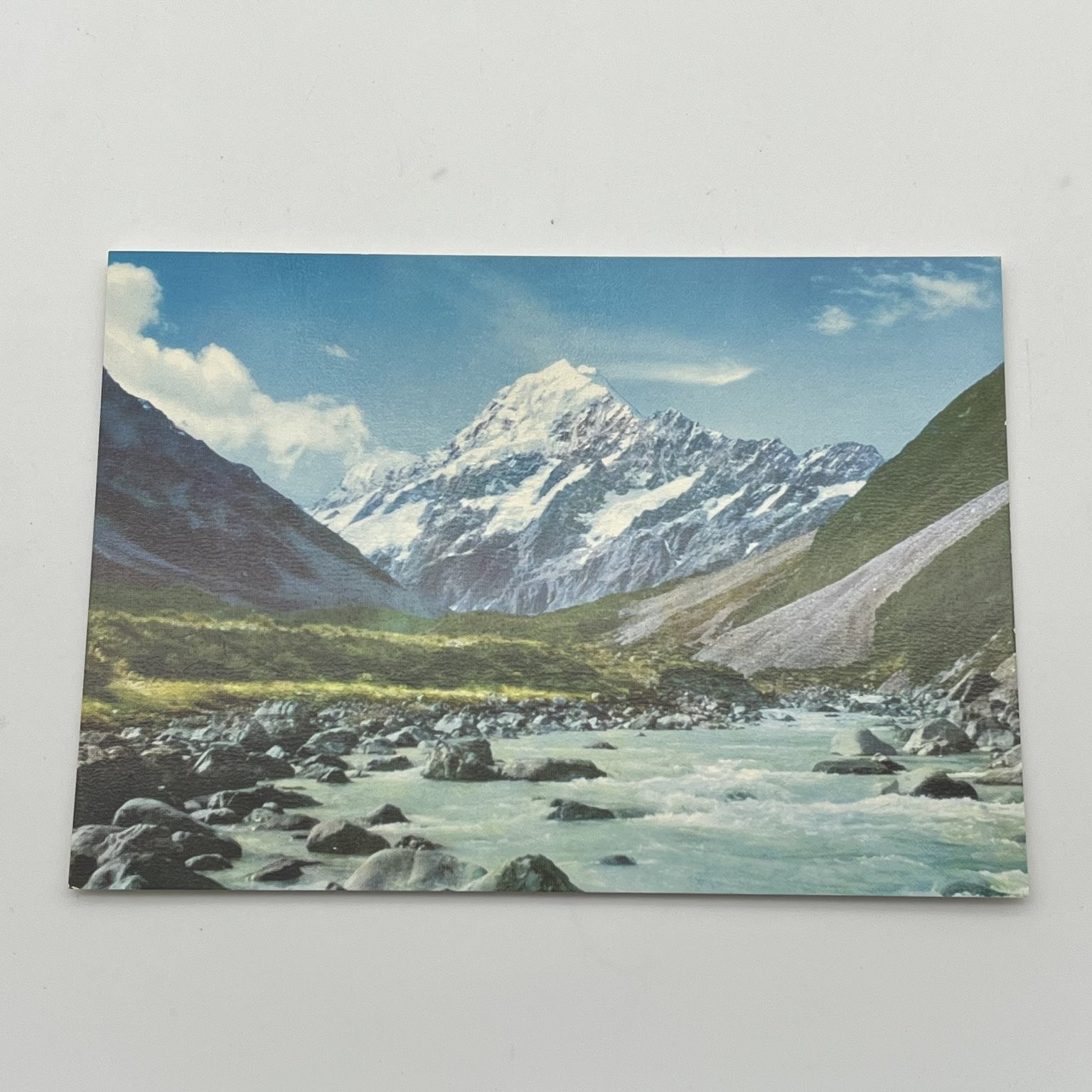 Vintage Aoraki Mount Cook New Zealand Postcard Hooker Valley River Scenic View Vintage Aoraki Mount Cook New Zealand Postcard Hooker Valley River Scenic View