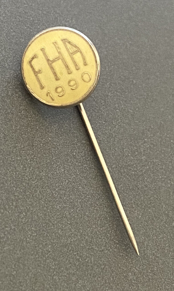 FHA Freemason Homes Appeal 1990 Small Lapel Pin Badge Rare Vintage