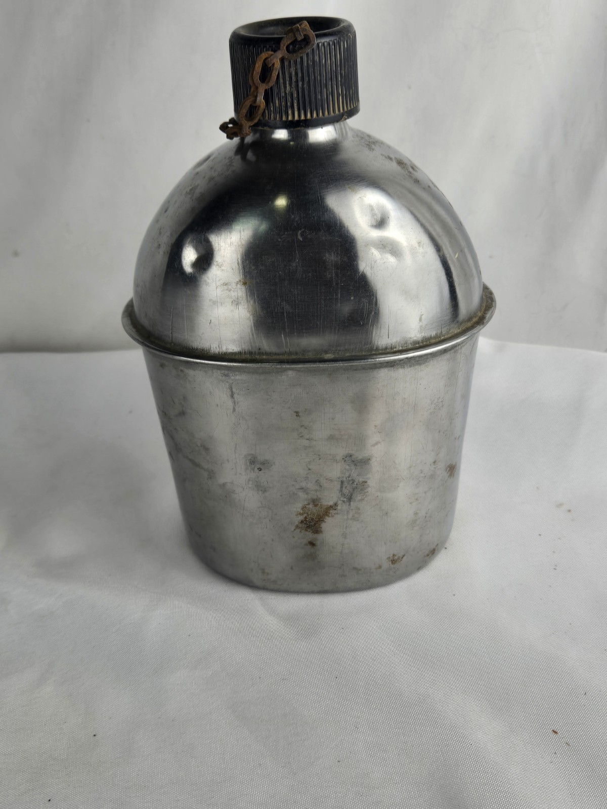 WWII WW2 US Military Steel Canteen Dated 1945 S.M. CO.