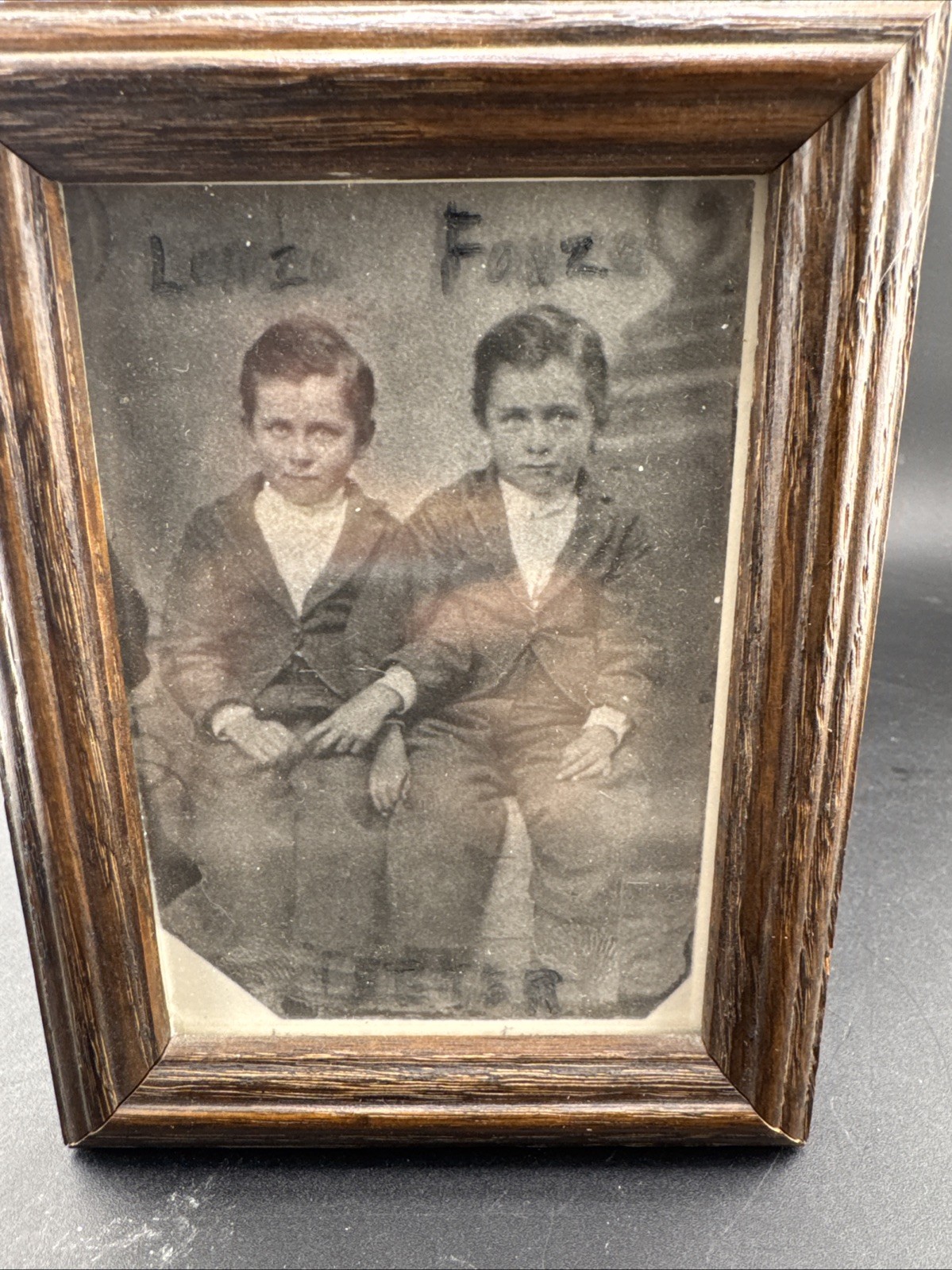 Fonzo and Lonzo Teeter Antique Photograph Fonzo and Lonzo Teeter Antique Photograph