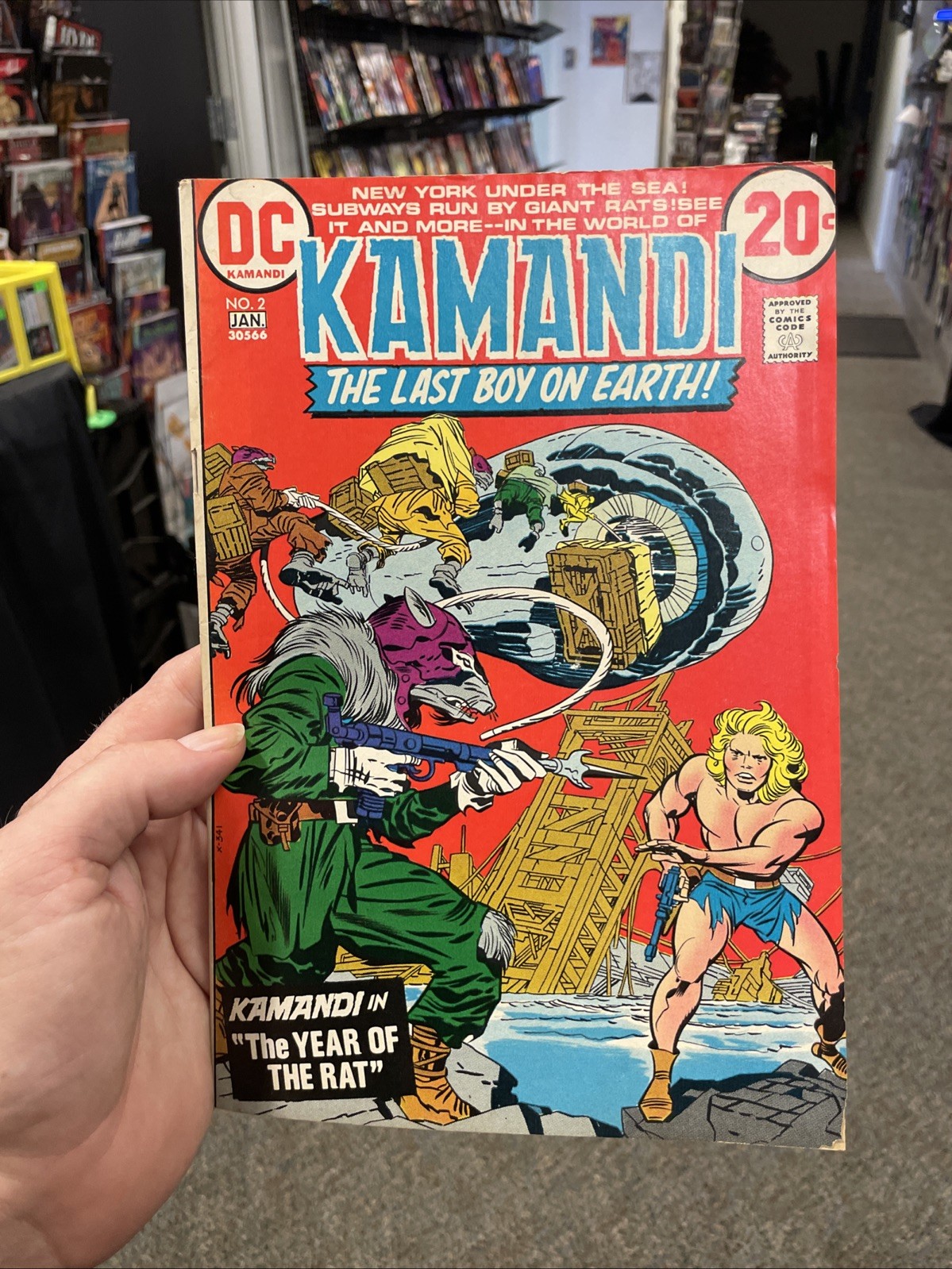 Kamandi, The Last Boy on Earth #2 – DC Comics (1973) 🔑 Year Of The Rat Kamandi, The Last Boy on Earth #2 – DC Comics (1973) 🔑 Year Of The Rat