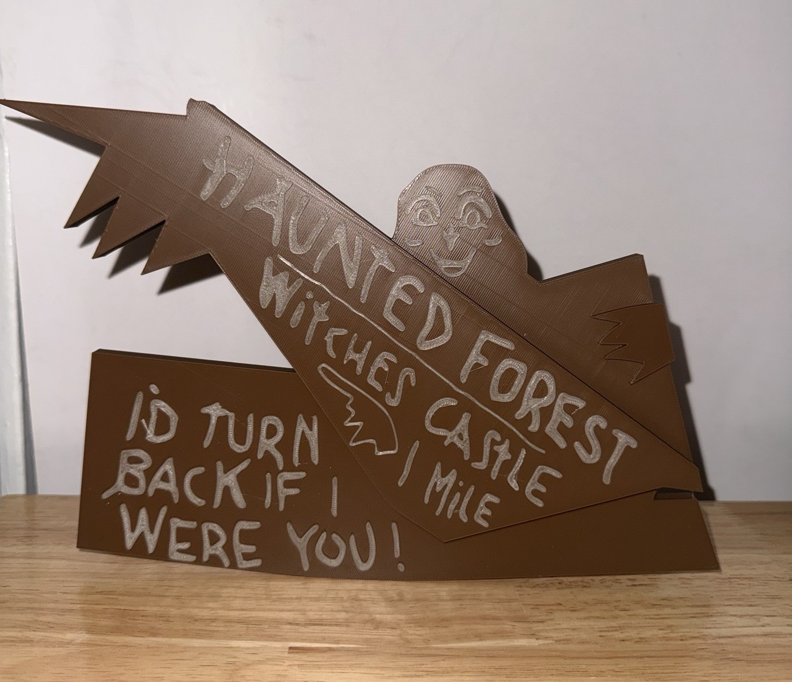 Wizard Of OZ Haunted Forest 3D Logo Sign Shelf Art Display Gift Glow In The Dark