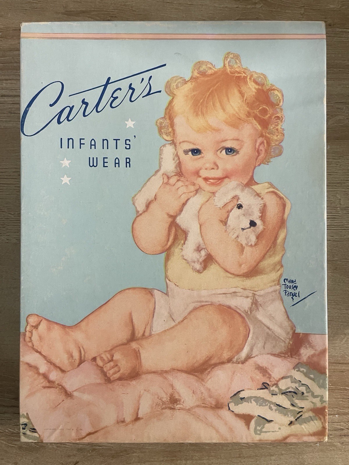 Vtg 1950's Carters Infants Wear Empty Box -  Excellent Condition