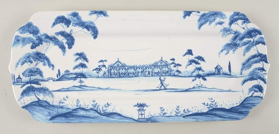 Juliska Ceramics Country Estate Delft Blue Rectangular Tray 10022368