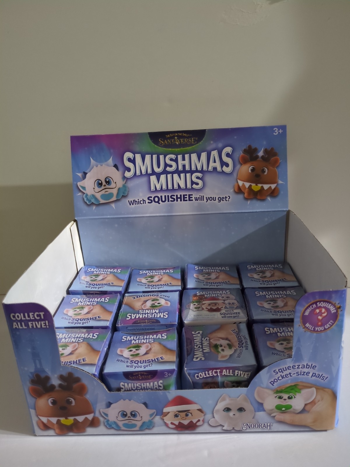 Elf On The Shelf Santaverse Lot 4 Smushmas Mini Squishee Toys Noorah Bogie NEW Elf On The Shelf Santaverse Lot 4 Smushmas Mini Squishee Toys Noorah Bogie NEW