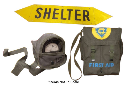 Vintage 1950\'s Canadian Civil Defense Kit