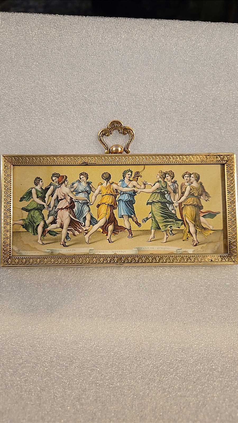 Antique 1900s Stengel&co. Rotograph Co. La Danza D'Apollo Con Le Muse Read Belo Antique 1900s Stengel&co. Rotograph Co. La Danza D'Apollo Con Le Muse Read Belo