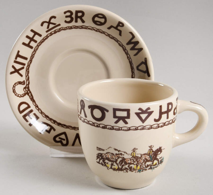 True West Westward Ho Cup & Saucer 725785