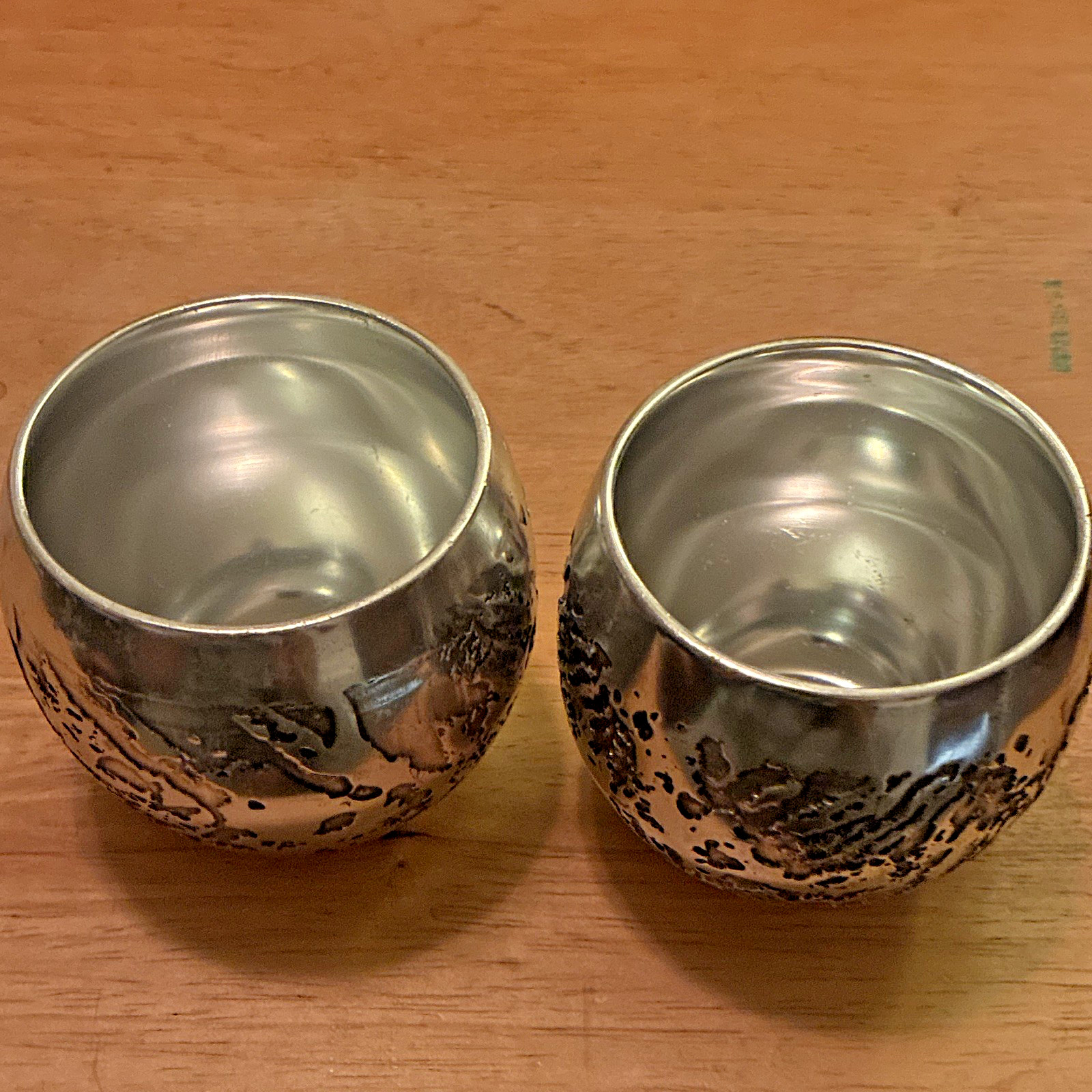 Vintage 1971 Don Sheil one pair of Nectar Cups Aluminum Vintage 1971 Don Sheil one pair of Nectar Cups Aluminum