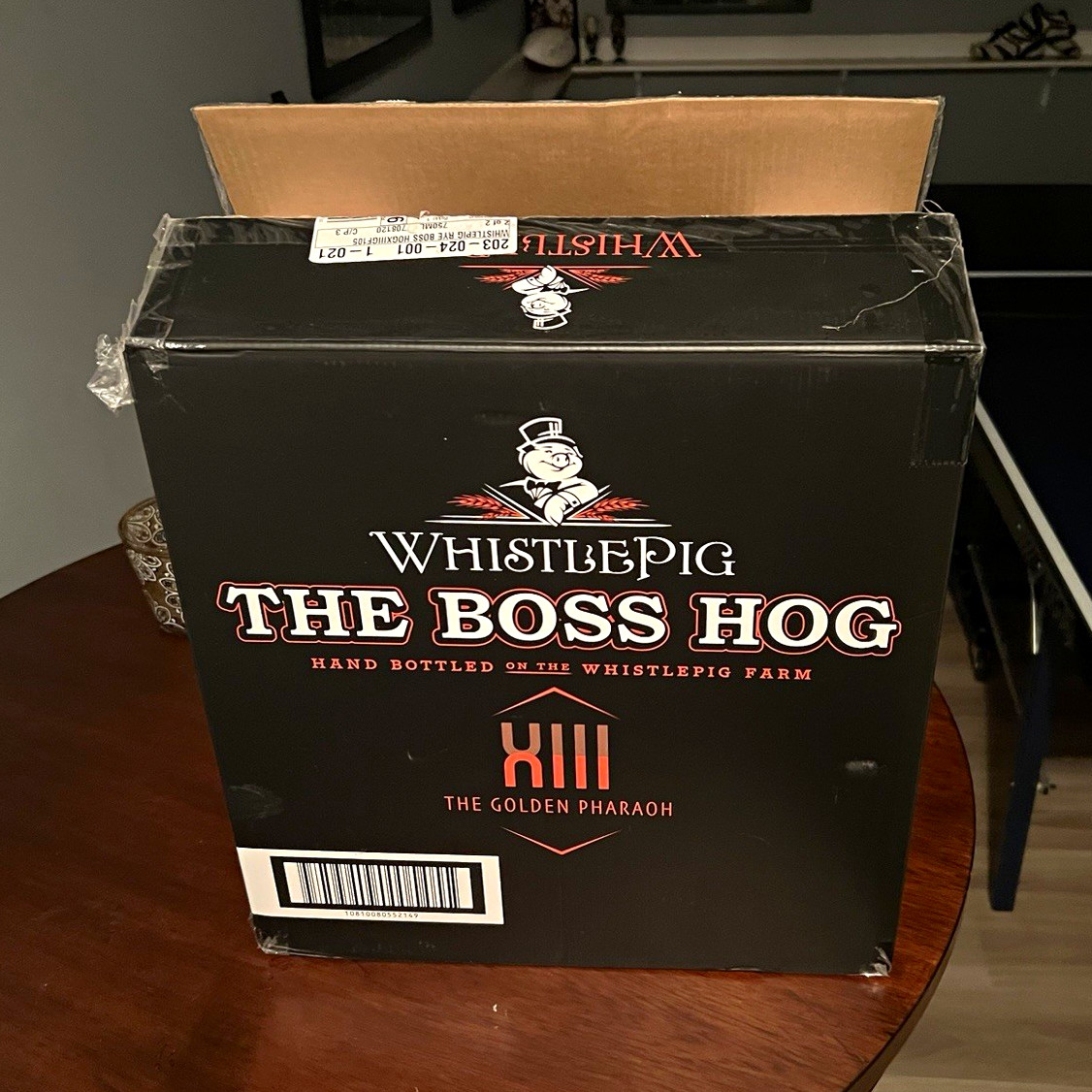 WhistlePig The Boss Hog XIII The Golden Pharaoh Straight Rye Whiskey 750ml Box