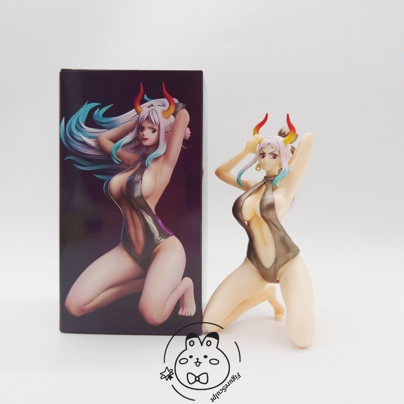 One Piece Yamato Anime Girl PVC Figure 17cm Collectible Statue Loose No Box