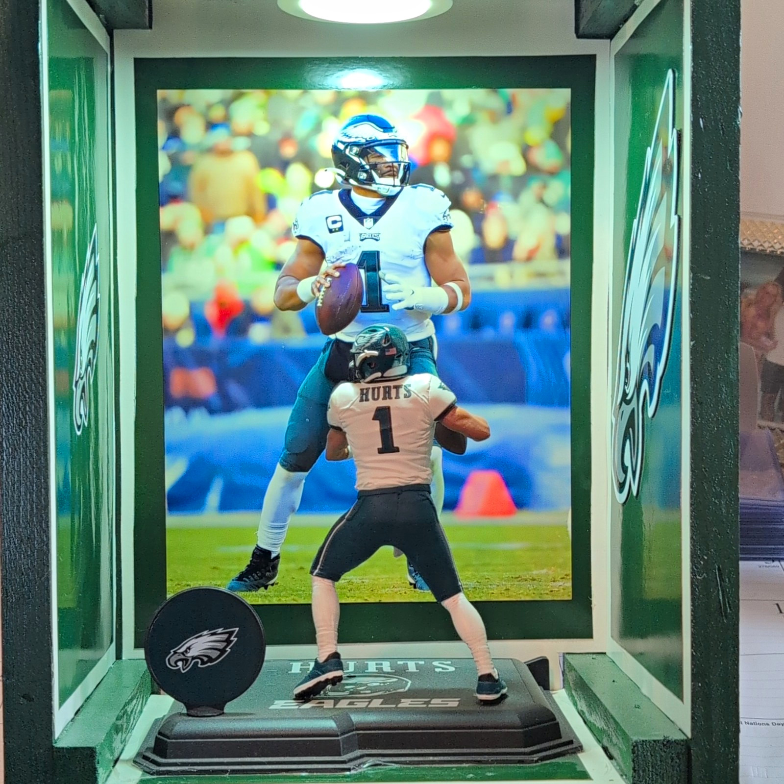Collectables NFL Football Sports Crate Philadelphia Eagles Jalen Hurts