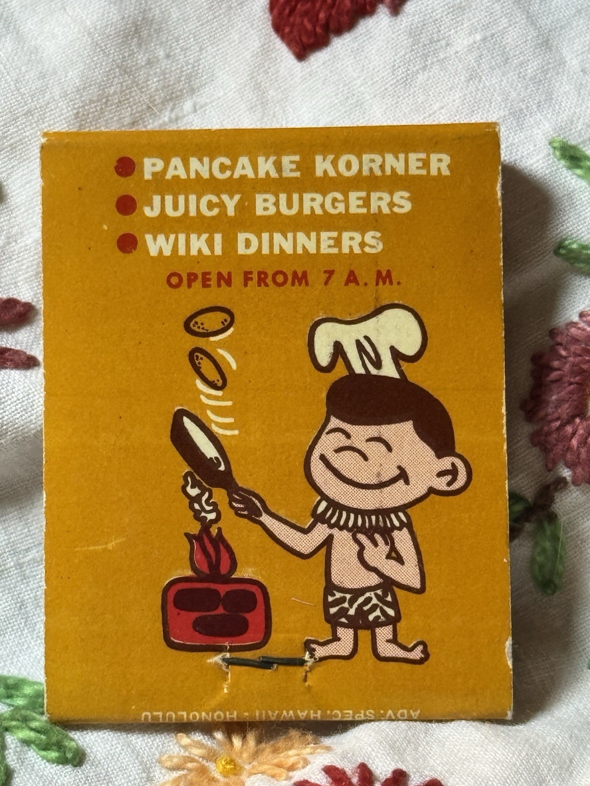 Vintage Kopper Kitchen Coffee Shop Matchbook | Waikiki Honolulu Hawaii Unused