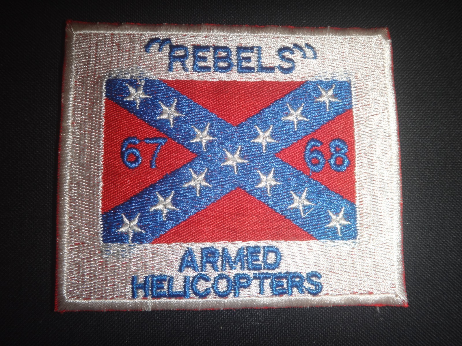 Vietnam War Patch A Co GUN Pltn 1st Aviation Bn 1st Infantry Div. 1967-68 REBELS