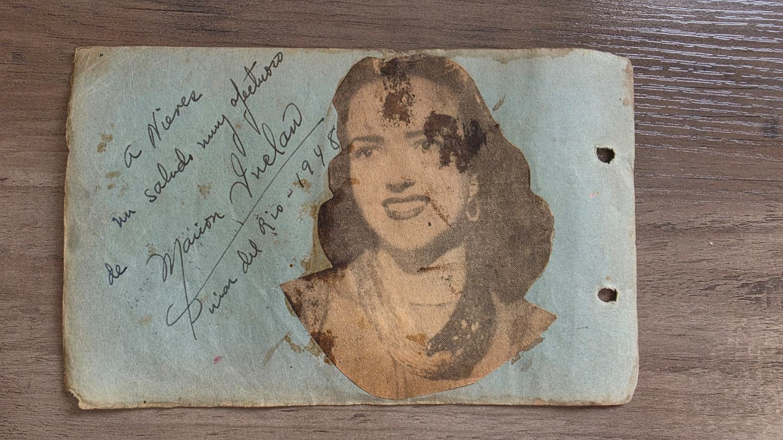 RARE SINGER LEGEND MARION INCLAN INSCRIBED SIGNED AUTOGRAPH 1945 ORIG MA81