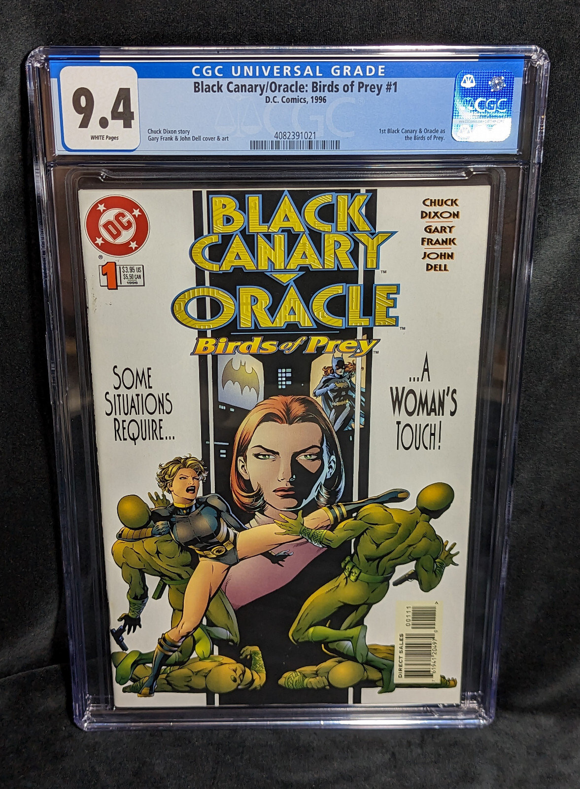 Black Canary / Oracle : Birds of Prey # 1 (1996) CGC 9.4 1st Birds of Prey DC Black Canary / Oracle : Birds of Prey # 1 (1996) CGC 9.4 1st Birds of Prey DC