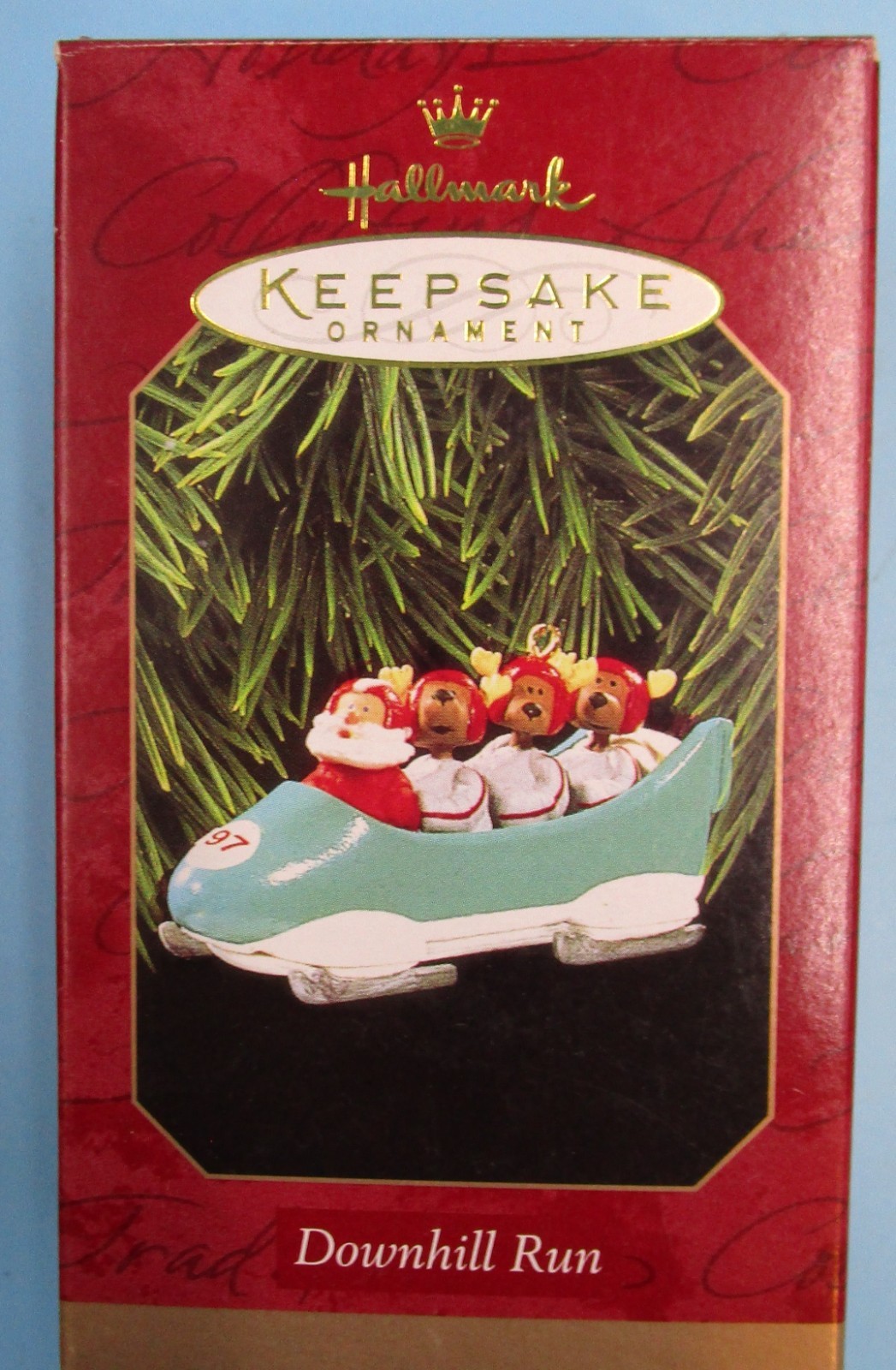 HALLMARK KEEPSAKE -DOWNHILL RUN -1997-NEVER DISPLAYED HALLMARK KEEPSAKE -DOWNHILL RUN -1997-NEVER DISPLAYED